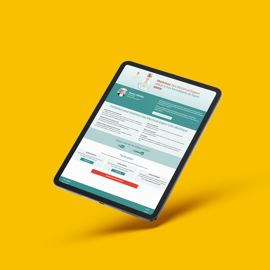 Création d'un site interne responsive pour joessel formations